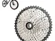 ConBlom Mountain Bike 12 velocità Cassetta 11-50 T Bike Metal Freewheel Silver Pignone MTB...