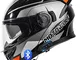 Casco Moto Integrato Bluetooth Modulare Flip Full Face Casco Moto con Doppio Parasole Anti...