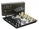 Scacchi magnetici scacchi e scacchi in scatola 3-in-1 e scacchi da backgammon di MAZEX per...