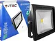 V-TAC 5324 - VT-4750, faro LED da 50 Watt con luce bianca calda, 3000 kelvin, grado di pro...