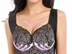 Vertvie Reggiseno sportivo da donna, senza cuciture, push up, senza ferretto, imbottito, c...