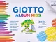 Giotto Kids, Album da 30 fogli carta bianca a grana fine per disegno, A4, 90g/m2