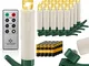 KESSER® - Candele per albero di Natale, 20 LED, batterie incluse, senza fili, bianco caldo...