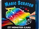 Depesche- Libro da colorare Magic Scratch Monster Cars, Circa 22,5 x 17,8 x 1,8 cm, Multic...