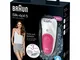 Braun Silk-épil 5 5-531 Wet & Dry Epilatore Senza Fili con 3 Accessori, pink, white