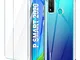 Leathlux Cover Compatibile con Huawei P Smart 2020 Trasparente con 2 Pellicola Vetro Tempe...