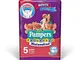 Pampers Mutandino Progressi Junior, Taglia 5 (12-18 kg) - Pacco da 17 pannolini