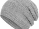 Faera Caldo Berretto Foderato Berretto Invernale Beanie Modello intessuto con soffice Fode...