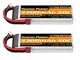 Youme Power Batteria 3S LiPo, 11,1 V RC Lipo 3300mAh 50 C Deans T Plug per RC Car Truck Tr...