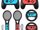 LiNKFOR 3 In 1 Kit per Nintendo Switch 2 Grip Impugnature 2 Racchette da Tennis e 2 Volant...