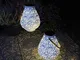 Gadgy Lanterna Solare Bianco Opaco | Set Di 2 | Lampade Da Giardino A Led Per Esterno | La...