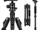 Treppiede Reflex K&F Concept TM2515B Treppiede Fotografico Professionale Portatile Allumin...