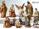 Idea Natale: Presepe natività composto da 11 statue soggetti in resina decorata (19,5 Cent...