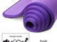 LOAER Tappetino Yoga Premium NRB Fitness Pilates 10 mm Super Spesso Tappetino Yoga Antisci...