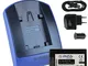 Batteria NP-FV120 (3300mAh) + Caricabatteria (USB/Auto/Corrente) per Sony NP-FV100(A) / DE...