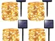 [4 Pezzi] Catena Luminosa Solare, Kolpop 24m 240 LED Filo Luci Solari Esterno 8 Modalità I...