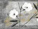 Dundee Deco BD6054 - Bordo per carta da parati, motivo floreale, bianco, grigio, marrone,...