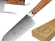 Shoko ® coltelli cucina santoku damasco giapponesi coltello giapponese legno (Santoku)