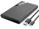 ORICO 2521C3 2,5 pollici Box USB C a SATA III fino a 6 Gbps Alloggiamento esterno esterno...