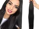 Extension Matassa Capelli Veri Tessitura Virgin Human Hair Umani Brazilian Lisci Straight...