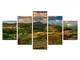 Susitat Bellissimo Stile Nordico Manor HD Prinded Poster per Living Wall Art 5 Panel Modul...