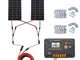 ECO-WORTHY Kit pannello solare 200W per camper Caravan Camper batteria e inverter Sistema...