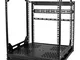 StarTech.com Armadio Rack 19" 12U, Server Rack a Telaio Aperto Scorrevole e Rotante per Fa...