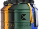 Khroom® Borraccia in Acciaio Inossidabile Sport 2.2 L - Adatta per anidride carbonica e in...