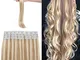 Extension Capelli Veri Biadesivo Adesive Biondo Cenere mix Biondo #18/613- Capelli Lisci L...