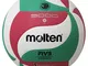 Molten V5M5000, Pallone Da Pallavolo, Colore: Bianco/Verde/Rosso