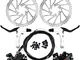 Yorbay Kit Freno a Disco Anteriore/Posteriore Biciclette Impostare MTB di Frenatura a Disc...