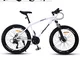 GPAN Mountain Bike Bicicletta,24/26 Pollici con Doppio Freno A Disco,24 velocità MTB Bicic...