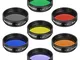 Neewer Kit Filtri 3,17 centimetri Telecorder Luna Filtro, CPL Filtro, Filtri a 5 colori(Ro...