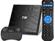 Android TV Box, T9 Android 8.1 TV Box con Mini tastiera Wireless 4GB RAM GB Rom rk3328 Blu...