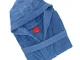 Gabel 09400 23 Accappatoio Adulto, 100% Cotone, Blu, XL