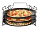 Pizzabakset 4 delig non stick