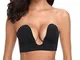 Anmain Reggiseno Invisibile in Silicone con Coulisse con Adesivo Push Up Raccolto Regolabi...