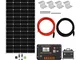 ECO-WORTHY 150W 12 V mono Solar starter kit con 20 A Amp LCD regolatore di carica per off-...