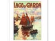 Wee Blue Coo Travel AD Ships Harbour Coast Lago di Garda Lake Italy Framed Print F97X6857