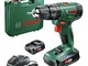 Bosch 0 603 9A3 301 PSB 1800 LI-2 Trapano Avvitatore con Percussione, Doppia Batteria a Io...