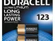 Potenza dinamica Duracell  7035773  Batteria al litio, ultra 123 3 V  Confezione da 2