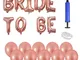 Palloncini Sposa TIMESETL 13 Pezzi Palloncini Bride to Be Palloncini Bride Matrimonio Pall...