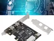 Taidda- Adattatore per Scheda Controller, Stabile PCI E a 3 Porte 1394B Scheda acquisizion...