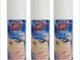 Virsus 3 bombolette Spray da 100 ml di Colore Bianco temporaneo per Capelli, colora i Tuoi...