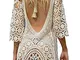 EDOTON Costumi Interi da Bagno per Donna, Costume da Bagno Bikini in Crochet con Pizzo Ape...