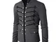 BaZhaHei Uomo Top,Invernale Ricamare Il Cappotto Giacca da Uomo Elegante Uomo Cappotto Ste...