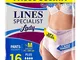 LINES SPECIALIST PANTS PLUS per Incontinenza, Taglia M, Confezione da 16 Pezzi