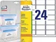Avery Italia L7970-25 Etichette Freezer, Confezione 25