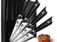 SHAN ZU Set di coltelli da bistecca, posate da bistecca 4 pezzi Damasco AUS-10 Coltello da...
