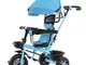 WOF Passeggino da Jogging- 4 in 1 Carrozzina per Bambini Bici per Bambini Triciclo per Bam...